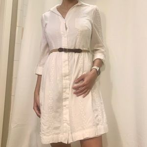 White cotton summer dress
